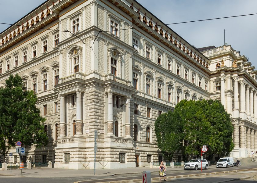 Justizpalast in Wien, Außenansicht