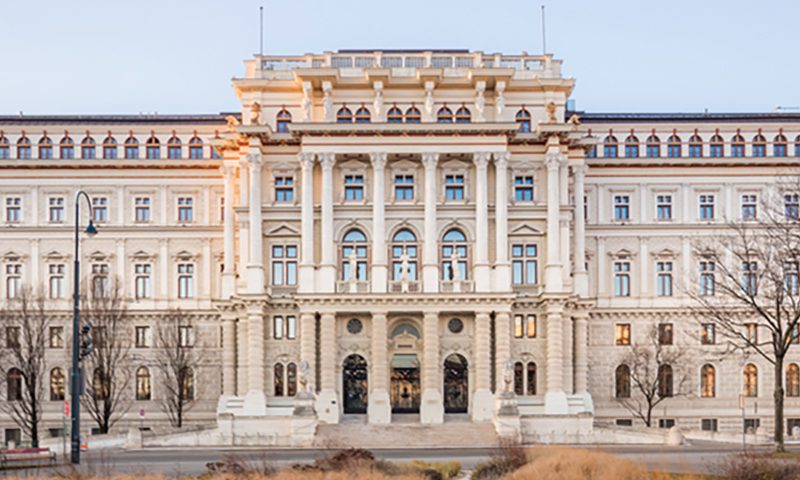 Justizpalast in Wien, Außenansicht